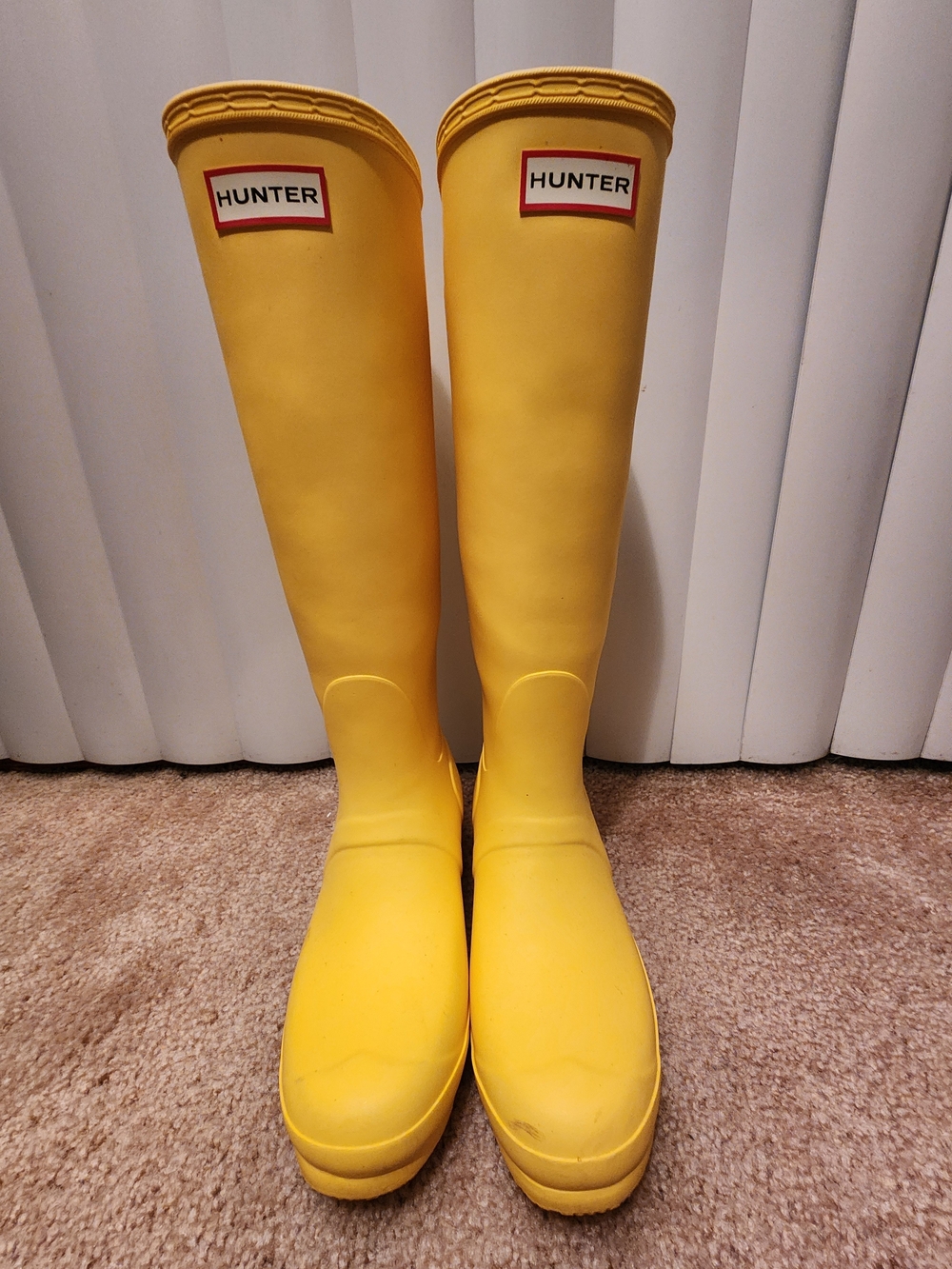 Hunter Women's Yellow Tall Rain Boots